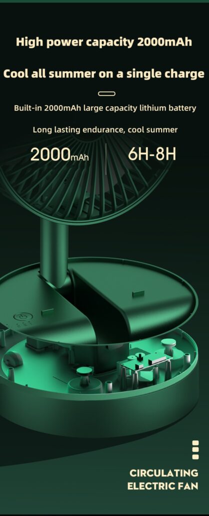 Mini Foldable USB Fan for Desk & Travel